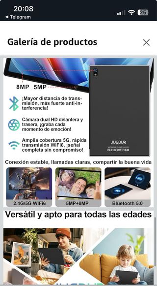 Tablet Android 15 da 10 pollici da 22 GB + 128 GB •SIGILLATO•