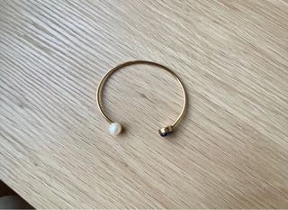 Pulsera TOUS plata baño oro perla y zafiro