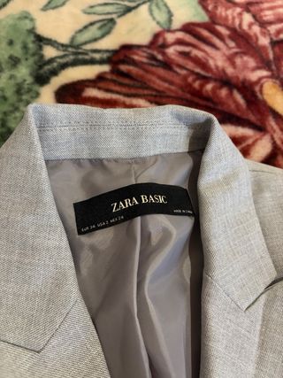 Blazer Zara Gris