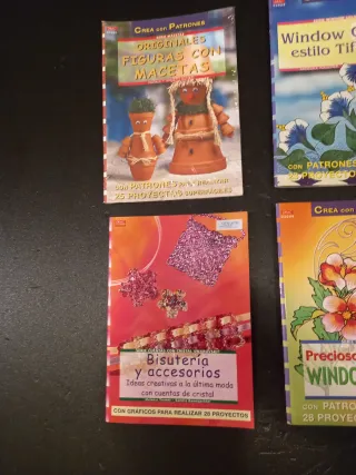 Lote cuatro libros " crea con patrones"