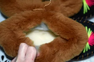 Zapatillas casa Zakopanki de 100% lana y cuero 36