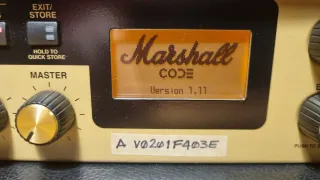 Amplificador Marshall CODE 100H sn V0201F403E