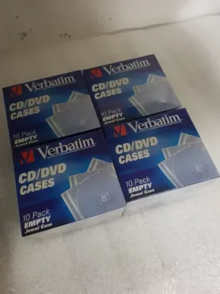 Pack 40 caja cajas CD DVD virgen vacio Verbatim