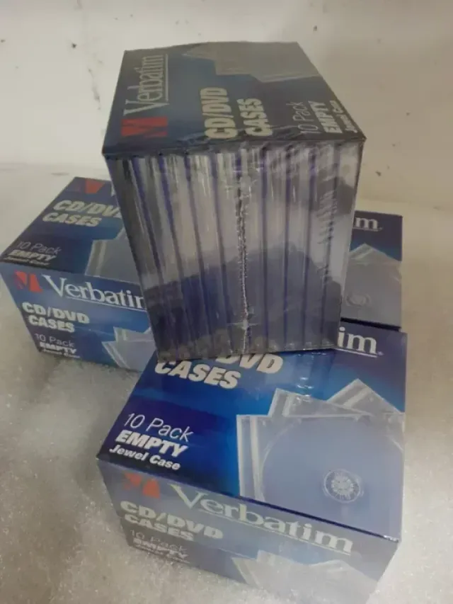 Pack 40 caja cajas CD DVD virgen vacio Verbatim