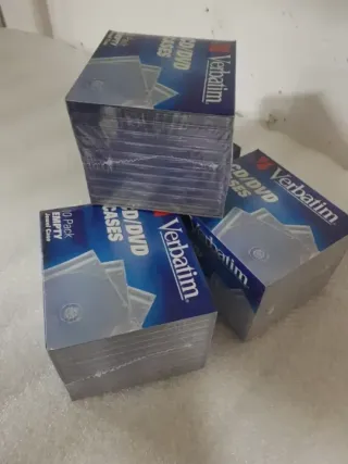 Pack 40 caja cajas CD DVD virgen vacio Verbatim