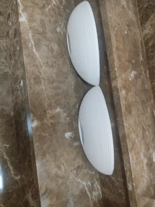 Dos apliques de porcelana