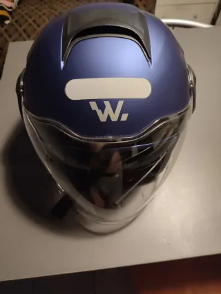 Casco Moto Jet Blu Misura M Nuovo