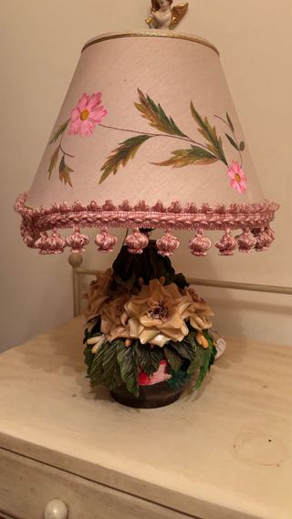 Lampade da notte floreali vintage