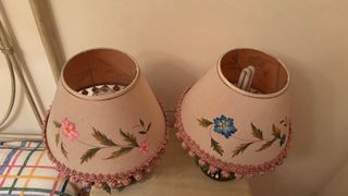 Lampade da notte floreali vintage