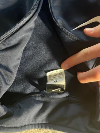 Felpa Nike blu e nera