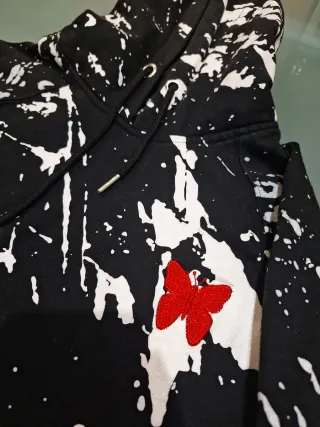 Sudadera GoodForNothing Talla M Negra y Blanca