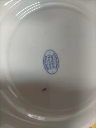 Set di 12 piatti Spode 19 cm Blu e Bianco