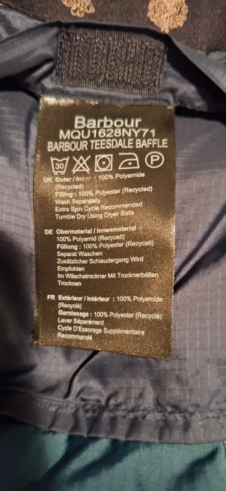 Chaqueta acolchada azul Barbour
