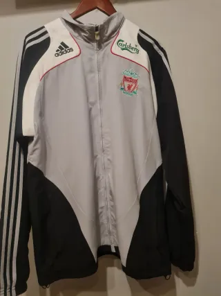 Chaqueta Adidas Liverpool Talla L Gris