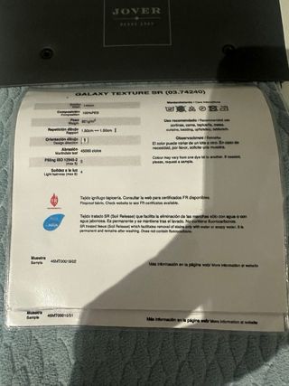 Muestrario de tejidos