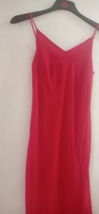 Vestido rojo largo talla 50