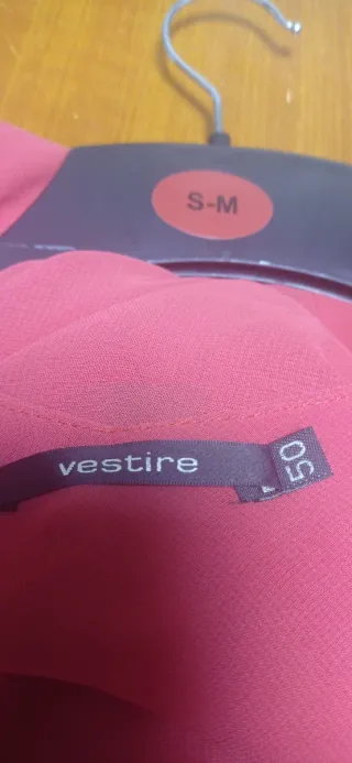 Vestido rojo largo talla 50