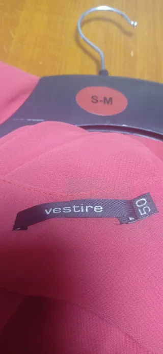 Vestido rojo largo talla 50