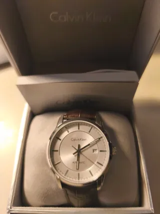 Reloj Calvin Klein Automático Plata/Marrón