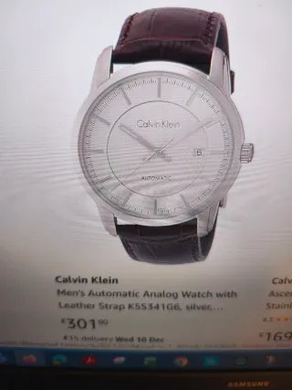 Reloj Calvin Klein Automático Plata/Marrón