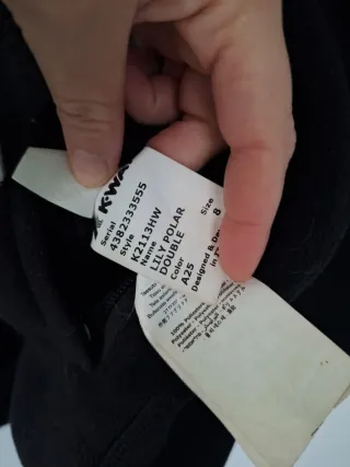 Giacca pile K-Way reversibile