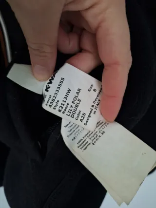 Giacca pile K-Way reversibile