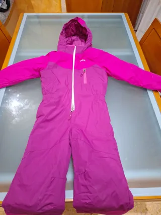 Mono de nieve niña rosa y fucsia