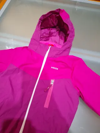 Mono de nieve niña rosa y fucsia