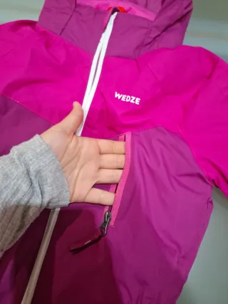 Mono de nieve niña rosa y fucsia