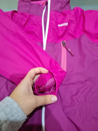 Mono de nieve niña rosa y fucsia