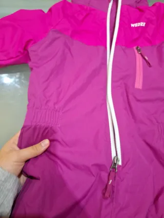 Mono de nieve niña rosa y fucsia