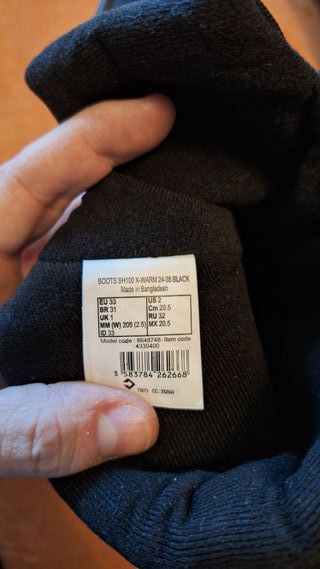 scarponcini trekking doposci quechua 33