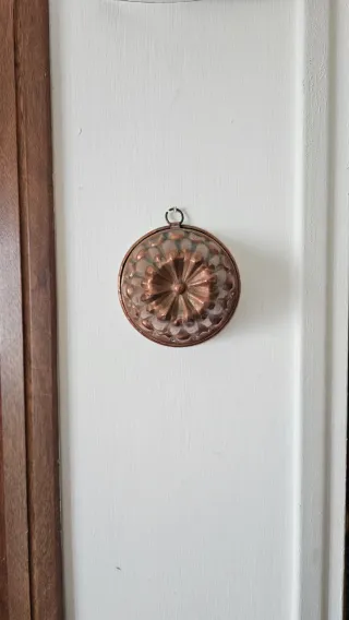 Stampo in rame antico per budino