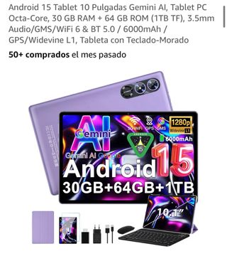 Tablet 10" Android 15 30GB RAM+64GB ROM•SIGILLATO•