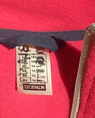 Forro polar junior esquí Tribord