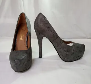 Zapatos de tacón Jessy Ros gris titanio talla 37