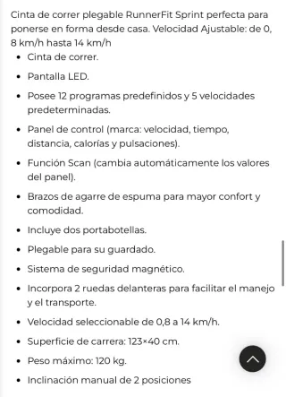 Tapis roulant/camminatrice FIT by Cecotec