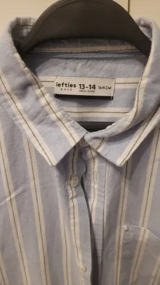 Camisa Lefties Rayas Azul/Blanco niño/ adolescente