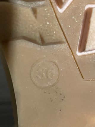 Botas niña marrón y rosa talla 36