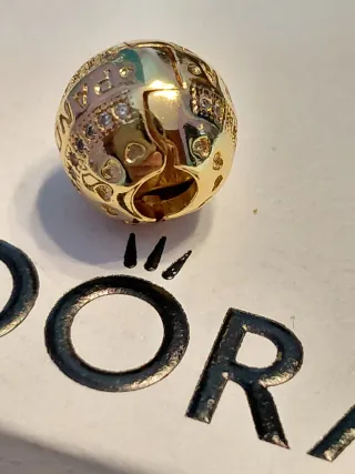 Clip Pandora Oro Zirconia