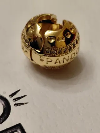 Clip Pandora Oro Zirconia