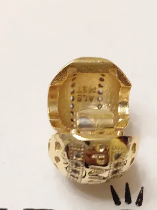 Clip Pandora Oro Zirconia