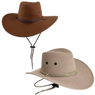 Sombrero Vaquero Marrón y Beige Unisex