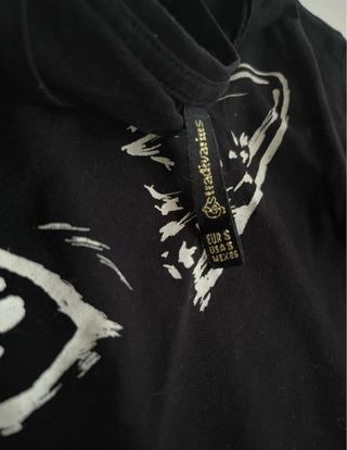 Camiseta negra gato Stradivarius