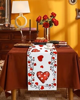 Runner da Tavola Cuore Rosso amore San Valentino