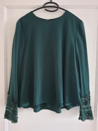 Camisa verde de Zara