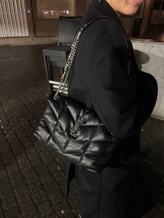 Bolso Saint Laurent Negro Puffer