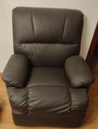 Sillón relax eléctrico marrón