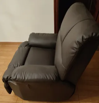 Sillón relax eléctrico marrón