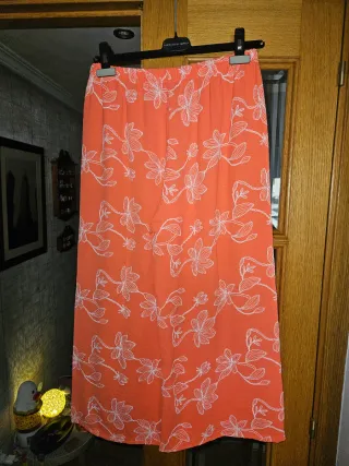 Conjunto pantalón y blusa naranja